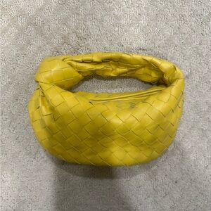 Bottega Veneta Yellow Woven Mini Jodi Bag